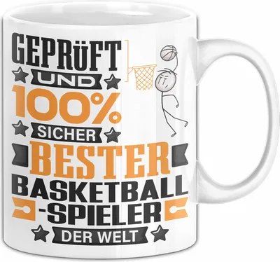 Produktbild von Basketballspieler Geschenk Lustiger Spruch für Basketballspieler Geschenkidee Bester Basketballspieler Der Welt (Weiß)