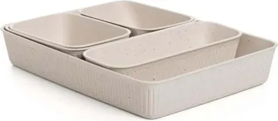 Immagine prodotto di Tatay Baobab Slim+2a6+a5+a4 Organizzatore per il bagno Trasparente Trasparente Taglia unica