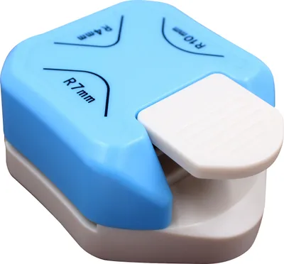 Obrázek produktu pro Děrovačka kulatých rohů, 3 v 1, R4/R7/R10 mm, řezačka kulatých rohů, řezačka na přáníčka, crafting, scrapbooking, balicí papír, samolepky, fotolaminát, kutilství