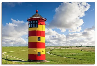 Produktbild von ARTland Leinwandbild Pilsumer Leuchtturm in Ostfriesland Größe: 30x20 cm