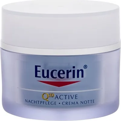 Obrázok produktu pre Eucerin Q10 ACTIVE, Nočný krém, Ženy, Starnúca koža, Citlivá pokožka, Tvár, Proti starnutiu, Proti vráskam, Hydratačný, Výživný, Vyhladenie, 50 ml