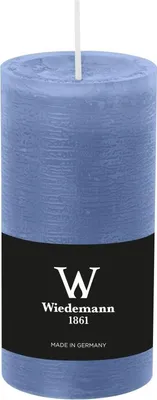 Produktbild von INNA-Glas Stumpenkerze AURORA, graublau, 12 cm, Ø5,8 cm, 42h -  Germany - Votivkerze