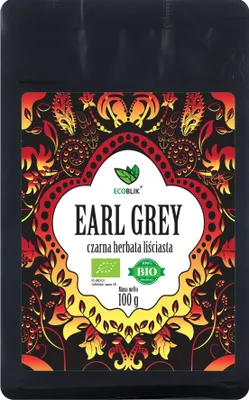 Zdjęcie produktu dla HERBATA CZARNA LIŚCIASTA EARL GREY100 g - ECOBLIK