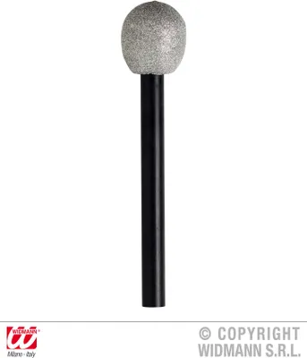 Produktbild von Mikrofon Attrappe mit Glitzer 26cm