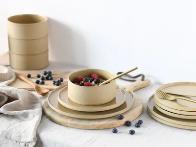 Obrázok produktu pre CreaTable, 21524, futuro Sand, sada tanierov 12 ks, kamenina