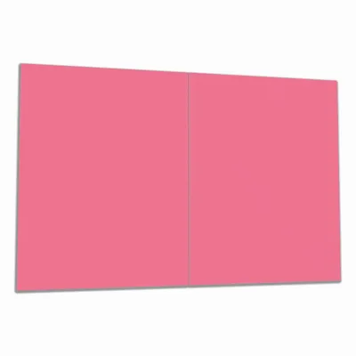 Produktbild von Wallario Herdabdeckplatte aus Glas, Größe 80 x 52 cm 2-teilig, Motiv Pastellrot
