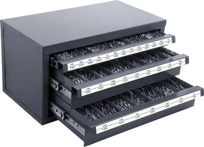 Produktbild von Schwarz Werkzeugbox mit 3 Ladestationen - Bohr- und Werkzeugbox - Ordnung deines Werkzeugs