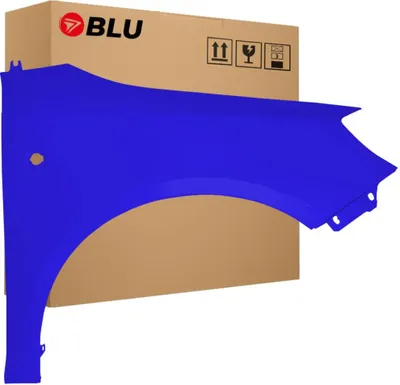 Immagine prodotto di BLU Parafango compatibile con Skoda Fabia II (5J) | Roomster 4590 Destra Blau DynamicBlau | 2007-2015 | Anteriore | Verniciato | Pronto per il montaggio | Zincato
