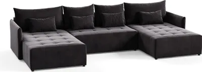 Produktbild von KEF Ecksofa Ben – U-Form – 365x80x180 cm – Liegefläche 140x350 cm – Mit Klappautomatik – Mit Schlaffunktion – Wellenfederung - Kronos 07
