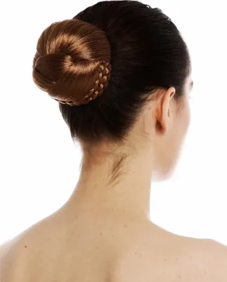 Produktbild von WIG ME UP Dutt Haardutt Haarknoten Chignon traditionell geflochten Kupferblond TYP-0062-27