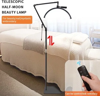 Obrázok produktu pre LED stojacia lampa – polmesiakovitý dizajn, 36 W, nastaviteľná farba svetla a možnosť stmievania