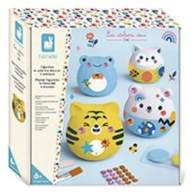 Produktbild von Janod Kreativset Gipsfiguren bemalen - Bastelspaß für Kinder