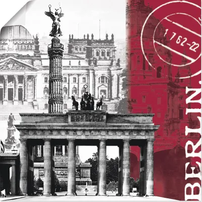Produktbild von ARTland Poster Berlin I Größe: 50x50 cm