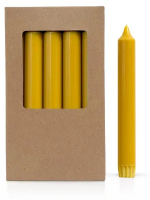 Immagine prodotto di Candele in cera rustiche – Naturali – Diametro 2,2 cm x 19 cm – Confezione da 10 pezzi
