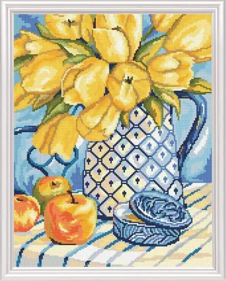 Obrázok produktu pre Súprava RTO na vyšívanie krížikom "Stiilleben" M502, počítaný vzor, 27x35 cm