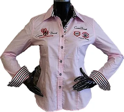Produktbild von Brandneu Designer Damen Bluse CARISMA CRM1002 Stickerei Rosa S