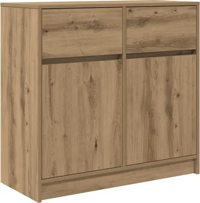 Produktbild von Sideboard mit Schublade Artisan-Eiche 80x34x76 cm Holzwerkstoff