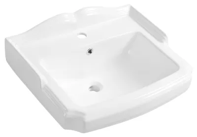 Zdjęcie produktu dla Aqualine Antik - Umywalka 580x470 mm, z 1 otworem na baterię, biała AK102