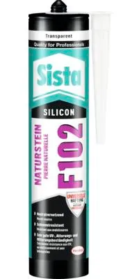 Produktbild von Sista Natursteinsilikon F102 transparent 300 ml