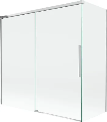 Produktbild von Mexen Rox Duschwand 2-flügelig verschiebbar 160 + 70 x 150 cm, transparent, Chrom - 8C9-160-070-01-00