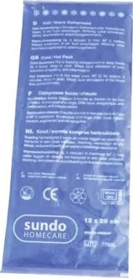 Produktbild von Kalt-Warm-Kompresse mit Frotteebezug weiß>>>>12 x 29 cm