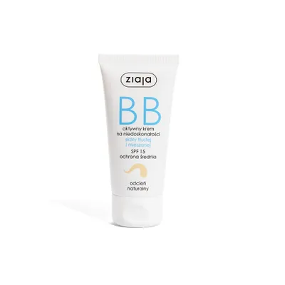 Produktbild von Ziaja BB Creme für unreine fettige und Mischhaut, Farbton Natürlich, 50 ml