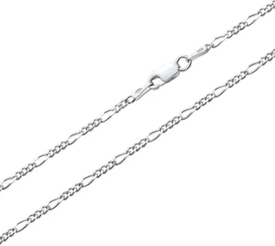Produktbild von 925 Silber Figarokette 2mm Länge wählbar inkl Etui FK0020 Länge 40cm