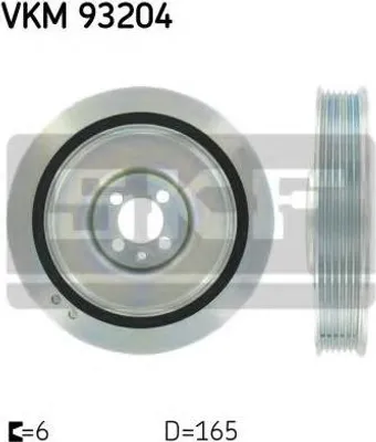 Produktbild von SKF VKM 93204 Riemenscheibe Kurbelwelle für FIAT PUNTO (188) 6-Rippen