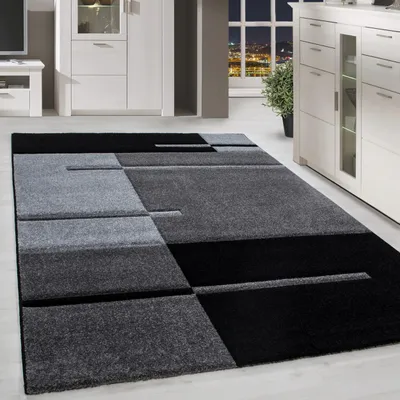 Produktbild von Homebyhome Designer Wohnzimmer Teppich Modern Weicher Kurzflor Teppich Konturenschnitt Pflegeleicht, Grösse: 280x370 cm