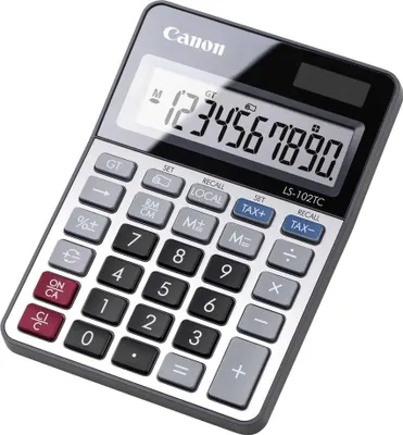 Produktbild von Canon Tischrechner LS-102 TC Solar-/ Batteriebetrieb