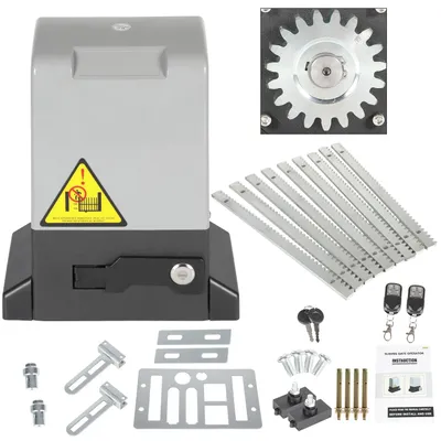 Obrázok produktu pre Hengda otvárač posuvnej brány otvárač brány 550W motor nastaviť do 1200kg automatický otvárač brány s diaľkovým ovládaním + kľúč