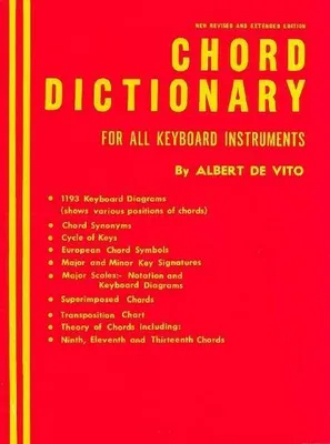 Image de Chord Dictionary for Keyboard Instruments: Reference Book
