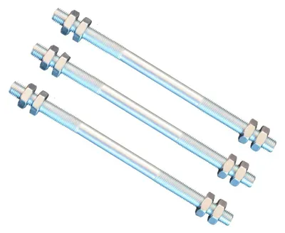 Produktbild von 3 Stück Gewindestange M12 Rechts - Links Gewinde 160 mm + 12 Muttern
