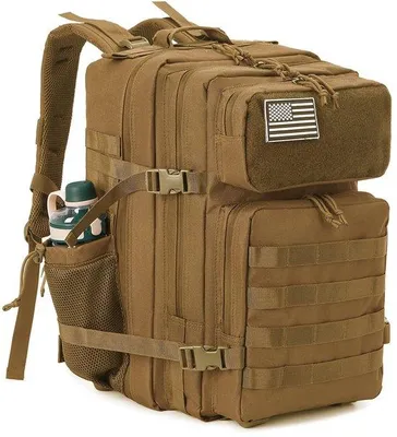 Produktbild von Unyqoos ® Militärische Taktische Rucksack 25L/35L/45L, Wasserabweisend, für Outdoor und Alltag