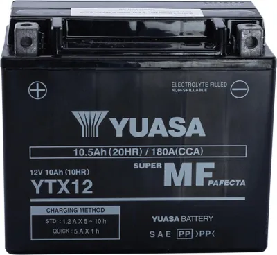 Obrázok produktu pre Yuasa Battery YTX12-BS Motorradbatterie