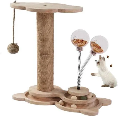 Produktbild von Katenaufsteller - Natürlich Holz - 46,5 cm - Holzfarbe