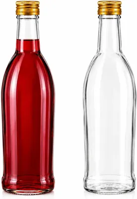 Produktbild von Glasflasche 500 ml mit Schraubverschluss – Ideal für Likör, Saft, Öl & Essig