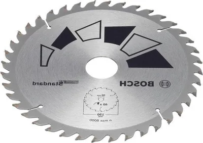 Image de Lame de scie circulaire pour bois Ø 190 x 2-2-1-5 mm, 30-24 mm, 40 dents, ATB avec réducteur de 24 mm