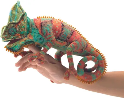 Produktbild von Folkmanis Handpuppe Chamäleon 30 cm