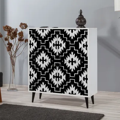 Produktbild von Skye Decor, Multilüx Swan, Mehrzweckschrank, Weiß, 100 % MELAMINBESCHICHTETE SPANPLATTEN, 95 x 36 x 111 cm