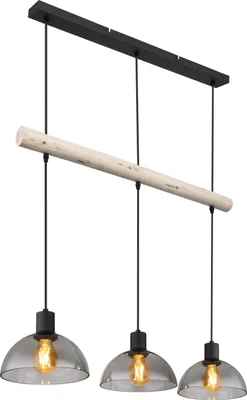 Produktbild von Globo Lighting Hängeleuchte Metall schwarz matt, 3x E27