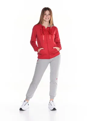 Produktbild von College-Trainingsanzug mit Kapuze für Damen