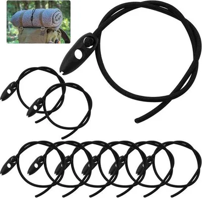 Obrázek produktu pro Elastické pásky na upevnění výstražných štítků na kolo – 10 kusů – 50 cm