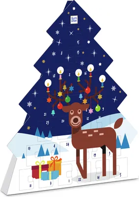 Produktbild von Ritter Sport Schokowürfel Adventskalender 208g