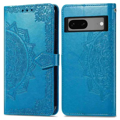 Imagen del producto de Funda libro Mandala para Google Pixel 7a - Turquoise