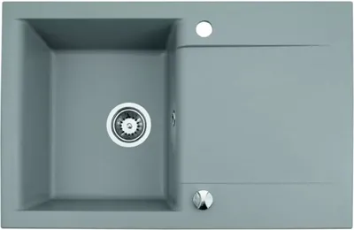 Zdjęcie produktu dla Zlewozmywak QLS 76x44 cm z ociekaczem Syfon odwracalny - Luna Grey 11188