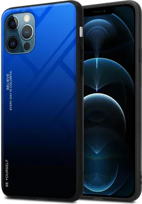 Produktbild von Cadorabo Hülle für Apple iPhone 12 / 12 PRO Schutz Hülle in Schwarz Handyhülle TPU Etui Cover Case Tempered Glas