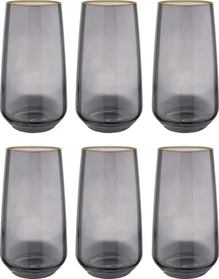 Produktbild von BUTLERS Longdrinkglas TOUCH OF GOLD 6er-Set