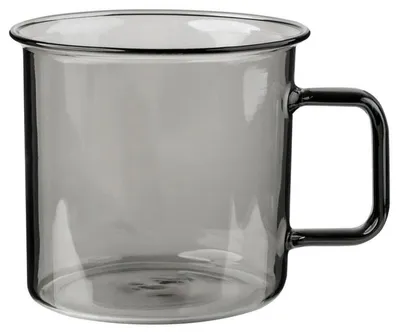 Produktbild von Muurla Teeglas Tasse Grau aus hitzebeständigem Glas (350ml)