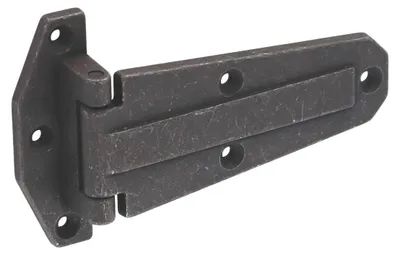 Imagen del producto de Bisagras y accesorios de zamak, 124 x 25 mm, color  envejecido. Lote de 6 unidades